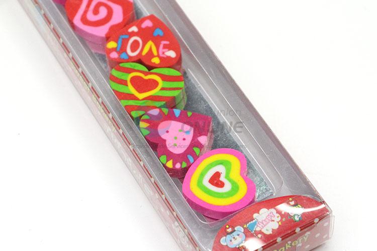 Nice Heart Shaped Cartoon Rubber/Eraser for Student