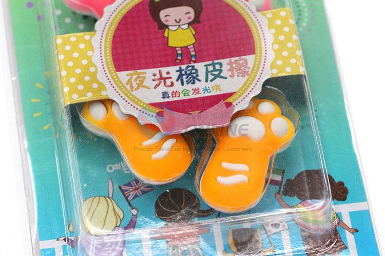 Luminous Animal Foot Print Cartoon Rubber/Eraser for Student