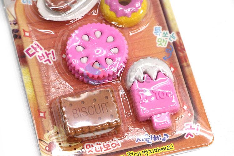 New and Hot Dessert Design Cartoon Rubber/Eraser for Student