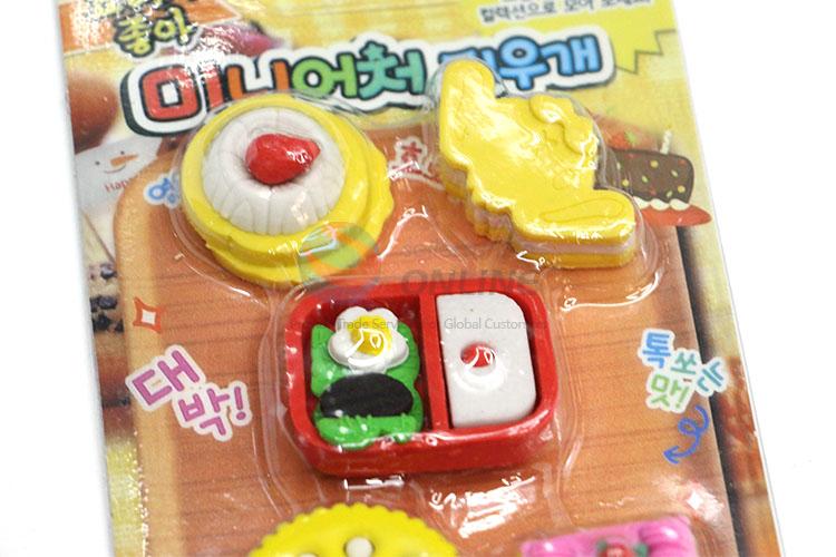 Factory Hot Sell Dessert Design Cartoon Rubber/Eraser for Student