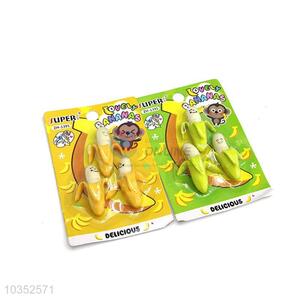 Delicious Banana Design Cartoon Rubber/Eraser for Student