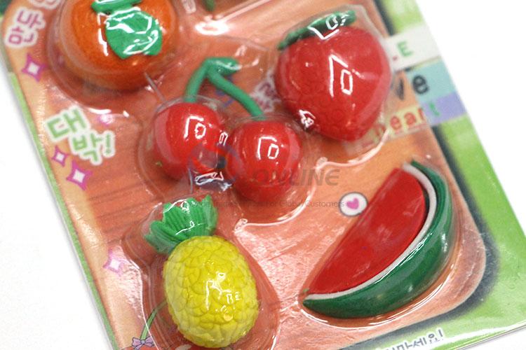 Factory Wholesale Fruit Design Cartoon Rubber/Eraser for Student