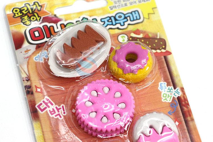 New and Hot Dessert Design Cartoon Rubber/Eraser for Student