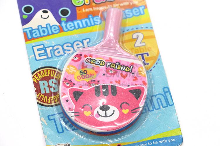 Great Table Tennis Bat Design Cartoon Rubber/Eraser for Student