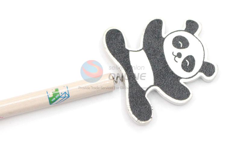 Best Selling Cartoon Panda Wooden Writing Pencil