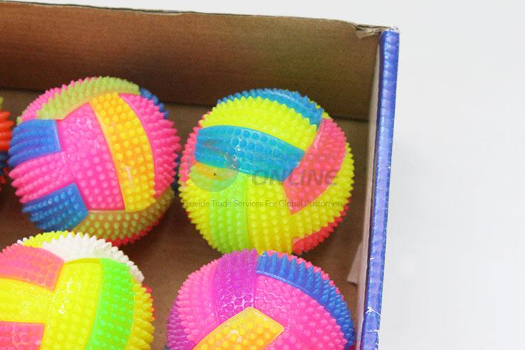 Vollyball Design Rubber Children Led Flash Bounce Ball