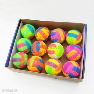 Volleyball Design Rubber Children Led Flash Bounce Ball