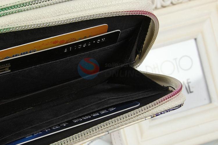 Creative Design Double Zipper Coin Purse Portable Coin Case