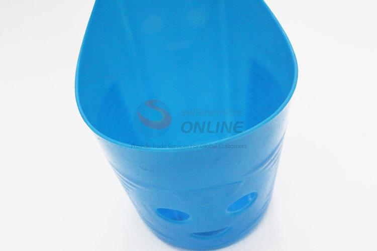 Lovely Face Design Mini Desk Plastic Ashcan Trash Can