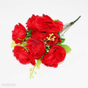 Wholesale red fashionable 10pcs rose artificial plants