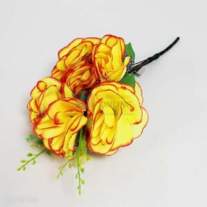 Popular top quality low price 10pcs rose artificial plants