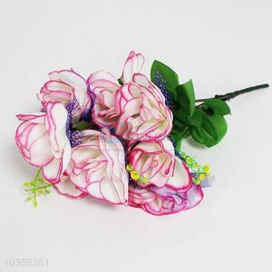 Fashion style low price plastic 10pcs rose artificial plants