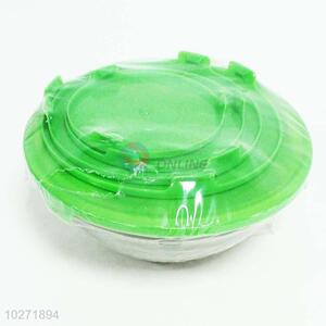 Best low price 5pcs green&white glass bowls