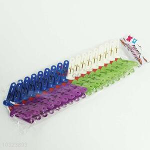 Classical plastic 36pcs blue/purple/green/white clothes pegs