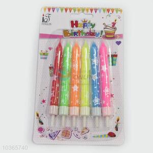 Wholesale Unique Design 6pcs Birthday Candles Party Supplies