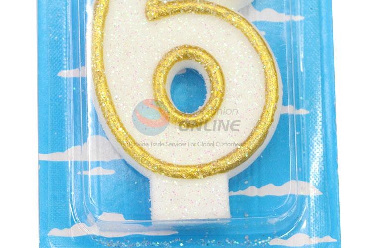 Wholesale Numeral Candle/Number 6 Birthday Candle for Sale