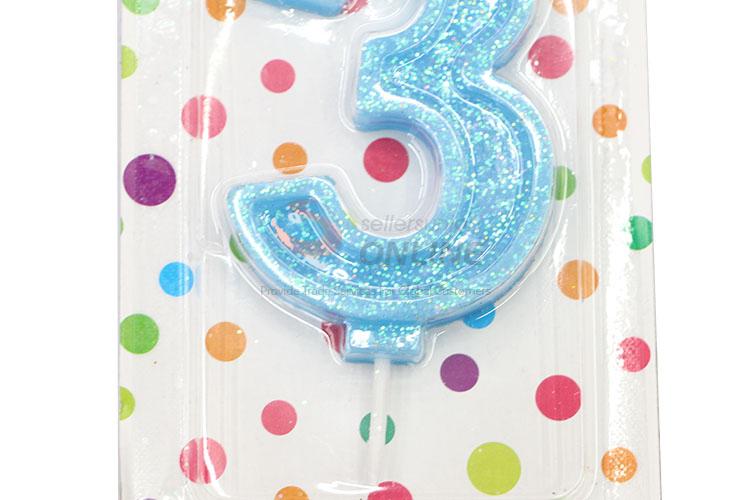 Best Selling Numeral Candle/Number 3 Birthday Candle for Sale