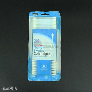 Popular facory supply 300pcs plastic handle cotton swabs