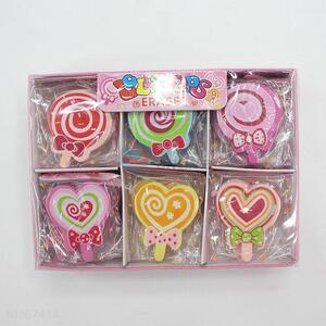 Lovely design lollypop eraser