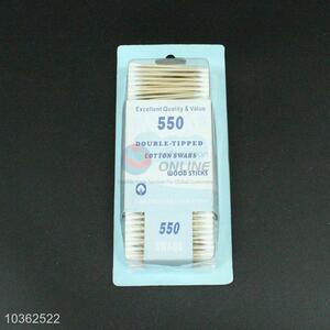 Cheap 550pcs wooden handle cotton swabs