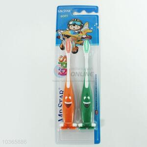 Factory Hot Sell Cute 2pcs Toothbrush for Children