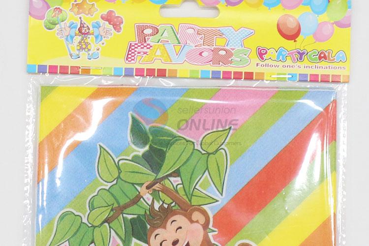 Top quality low price 20pcs monkey pattern napkins