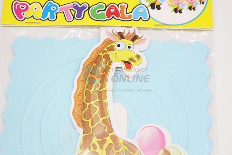 Popular top quality giraffe pattern party decoration