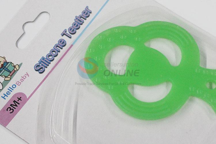 Cheap Green Tree Silicone Teether Beads