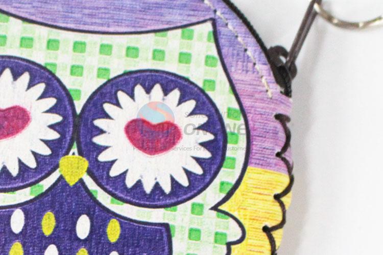 Hot-selling popular owl pattern pu coin purse