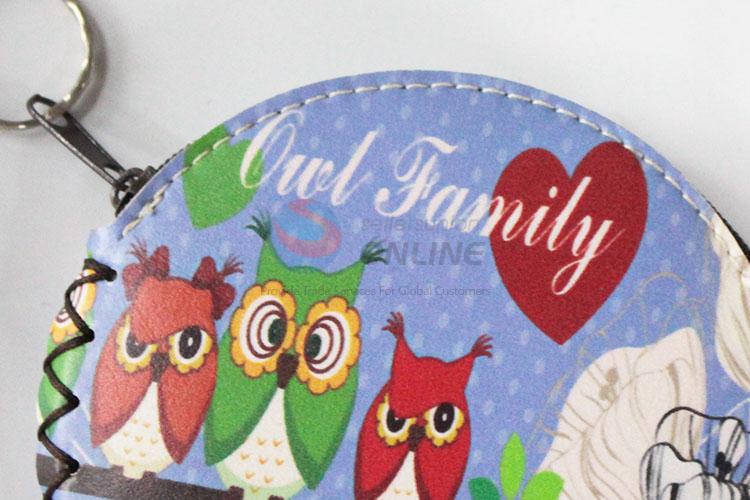 Low price owl pattern pu coin purse