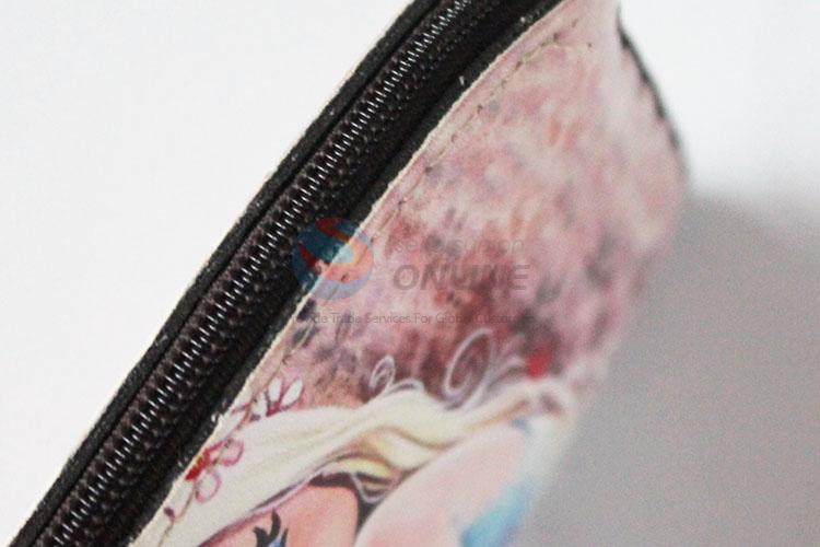 Top quality great girl pattern pu coin purse