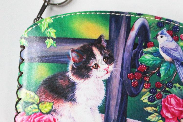 Great cute cat pattern pu coin purse