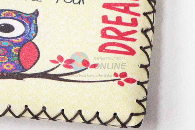 Hot-selling daily use owl pattern pu coin purse