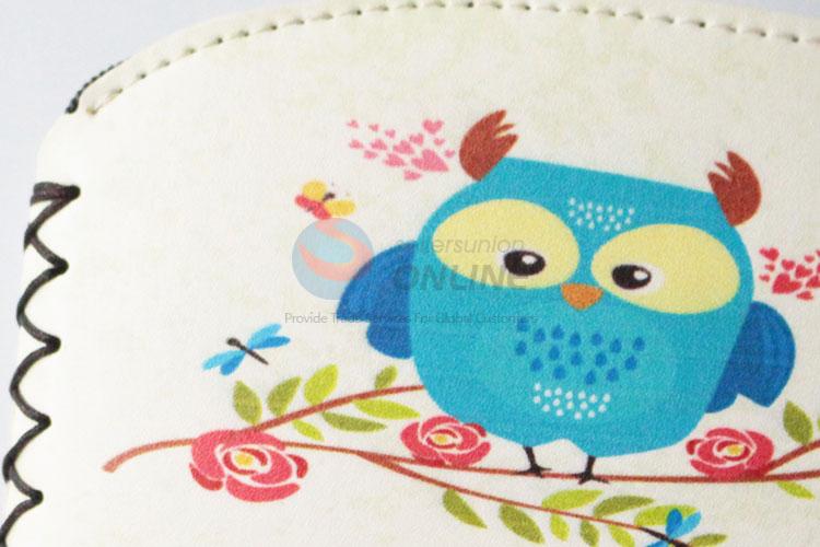 Wholesale low price best owl pattern pu coin purse