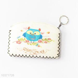 Wholesale low price best owl pattern pu coin purse