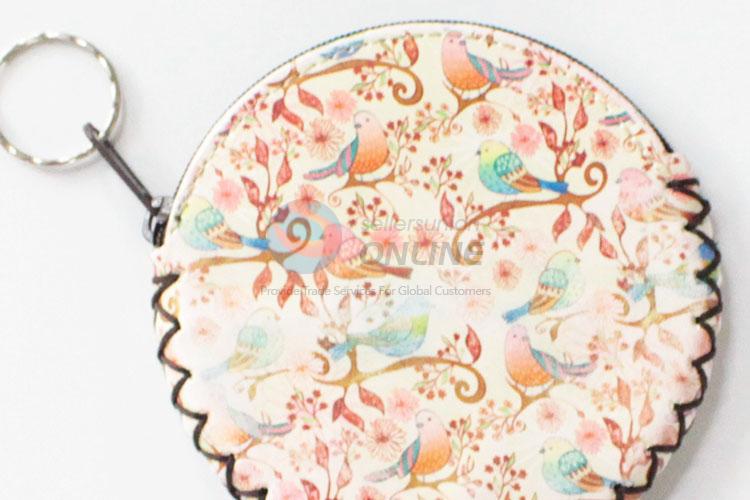 High quality low price round coin purse