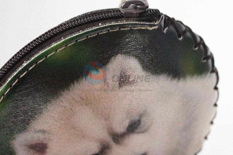 Latest arrival dog pattern round coin purse