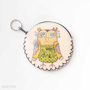 Wholesale low price owl pattern round coin purse