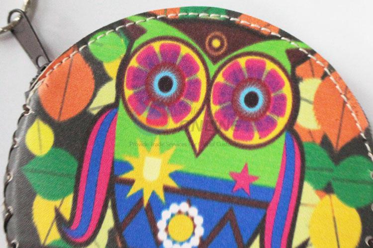 Nice price high quality owl pattern round coin purse