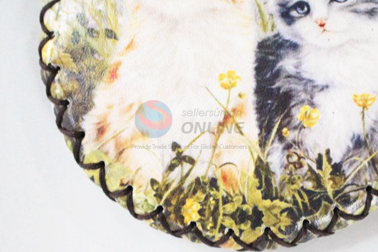 Wholesale cat pattern round coin purse