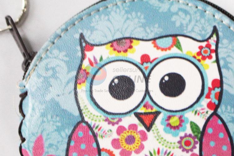 Wholesale cool owl pattern round coin purse