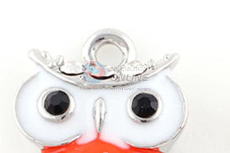 Most Popular Owl Alloy Necklace Pendant,Black/Red