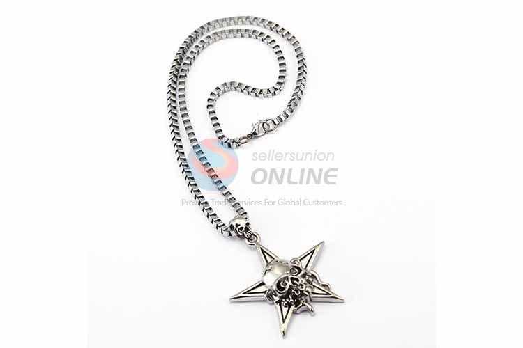 Star Pendant Punk Zinc Alloy jewellery Necklace