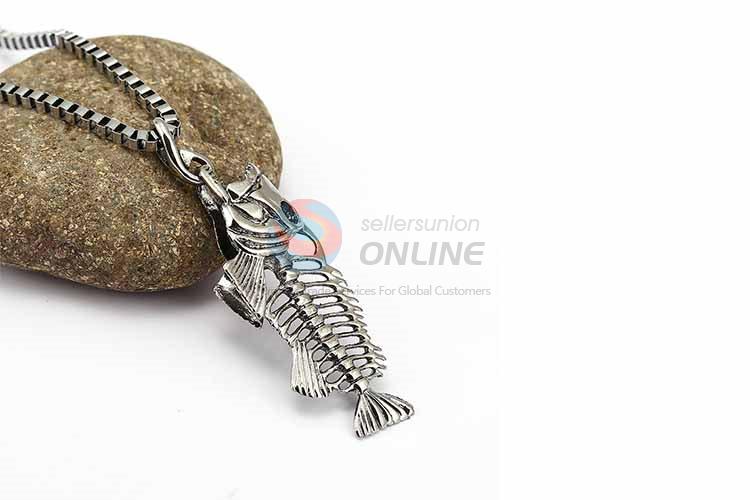 Fish Pendant Punk Zinc Alloy jewellery Necklace