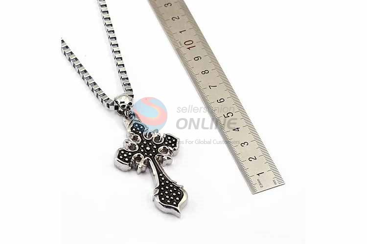 Cross Pendant Punk Zinc Alloy jewellery Necklace