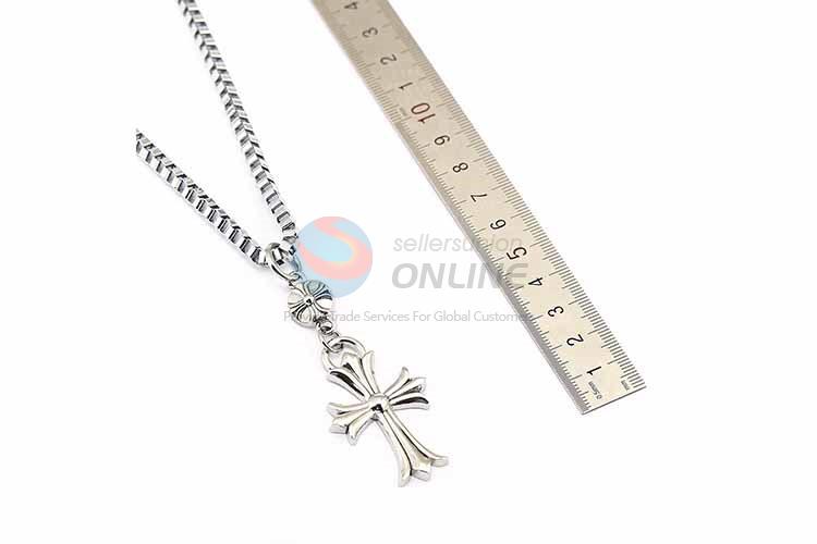 Cross Pendant Punk Zinc Alloy jewellery Necklace