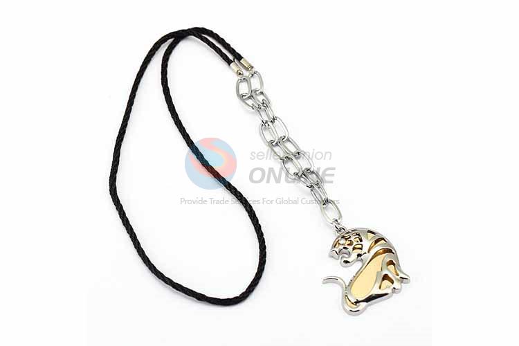 Tiger Pendant Punk Zinc Alloy jewellery Necklace