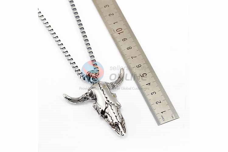 Ox-head Pendant Punk Zinc Alloy jewellery Necklace