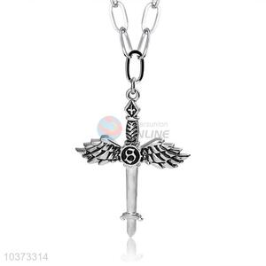 Wing Pendant Punk Zinc Alloy jewellery Necklace