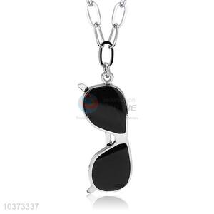 Glasses Pendant Punk Zinc Alloy jewellery Necklace